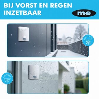 M-E BELL-5804 Wifi draadloze bewegingsmelder 500 meter bereik + app