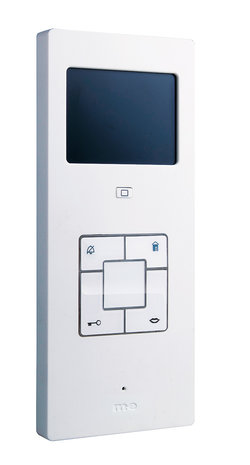 M-E Vistus VD ALU-6320 A video intercom deurbel met 2 beldrukker knoppen antraciet binnenschermpje