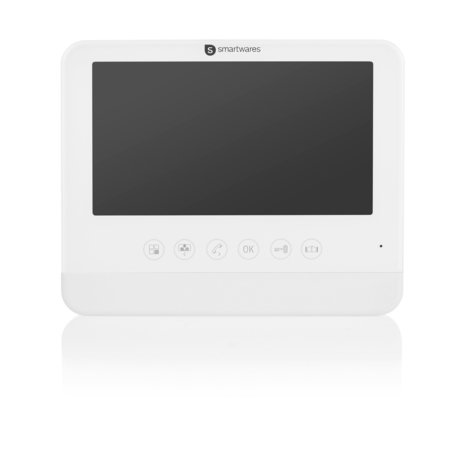 Smartwares DIC-22212 Video intercom systeem voor 1 appartement binnenscherm voorkant