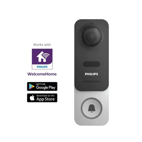 Philips WelcomeEye link draadloze deurbel met camera 531034 smartphone google play store apple