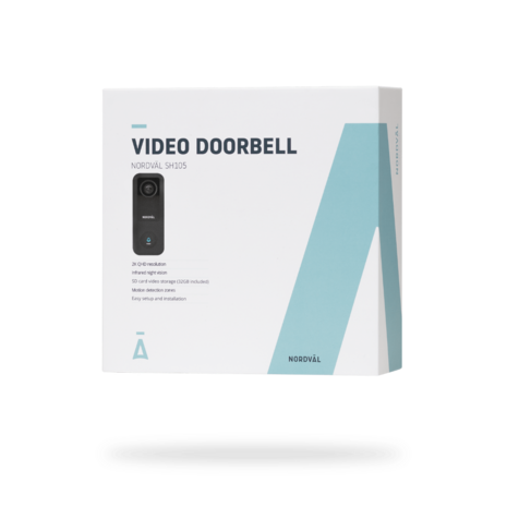 Nordväl SH105 slimme video deurbel 64GB + ontvanger in doos