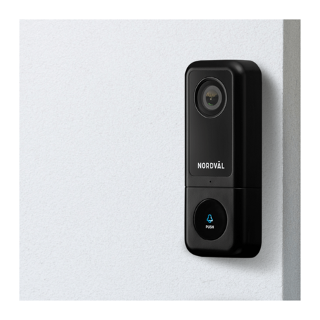 Nordväl SH105 slimme video deurbel 64GB + ontvanger ontvanger aan muur