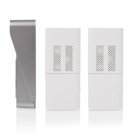 Byron DIC-21525 Draadloze audio deurbel voor 2 appartementen zijkant