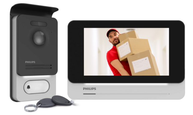 Philips WelcomeEye touch intercom met camera DES 9700 VDP met tags