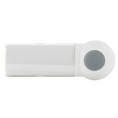 Extel draadloze deurbel volledig op batterijen 061007 beldrukker smal