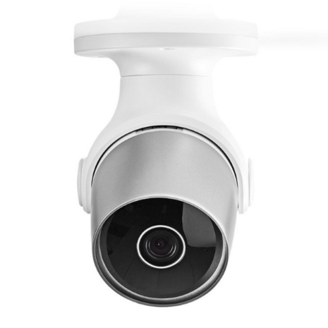 Nedis SmartLife camera voor buiten wit zilver WIFICO11CWT voorkant