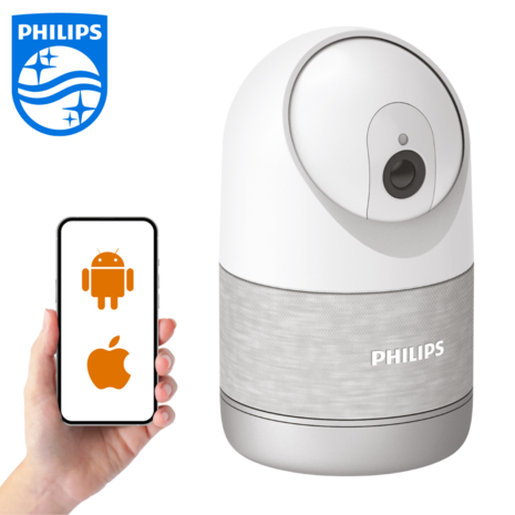 Philips WelcomeEye Look gemotoriseerde Wi-Fi binnencamera 2k