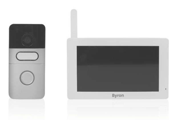 Byron DIC-22615 draadloze video deurbel voorkant