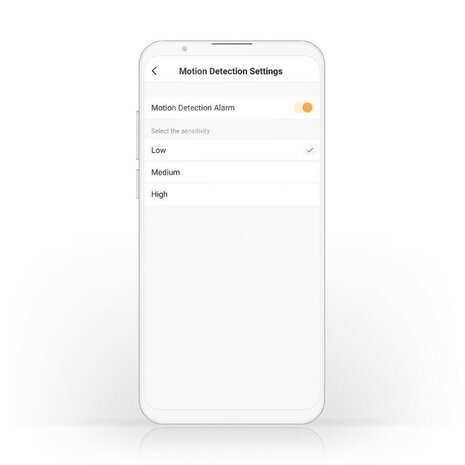 Nedis SmartLife camera voor buiten wit WIFICO20CWT bewegingsgevoeligheid instellen
