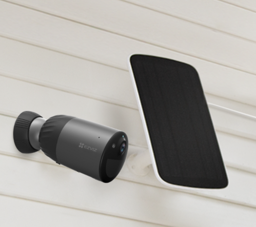 Ezviz BC1C eLife 2K+ draadloze oplaadbare bewakingscamera voor binnen en buiten met zonnepaneel