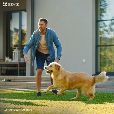Ezviz BC1C eLife 2K+ draadloze oplaadbare bewakingscamera voor binnen en buiten