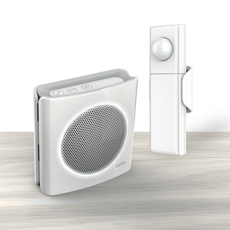 Extel diBi moov white draadloze bewegingsmelder 081746 voorkant bewegingsmelder