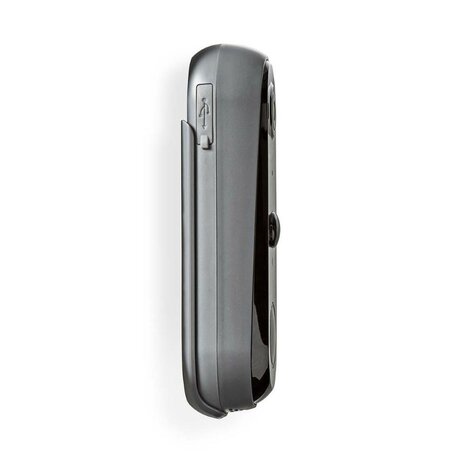 Nedis SmartLife WIFICDP20GY videodeurbel zwart zijkant