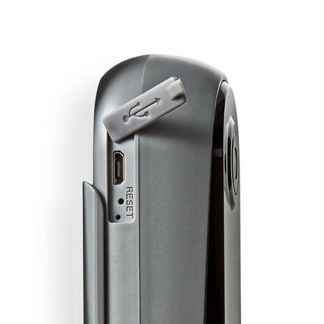 Nedis SmartLife WIFICDP20GY videodeurbel zwart micro-usb aansluiting