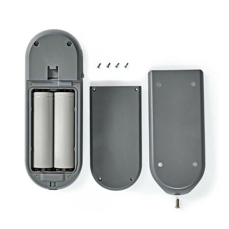 Nedis SmartLife WIFICDP20GY videodeurbel zwart achterzijde