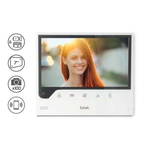 Extel 720308 bedrade intercom met camera + app functies