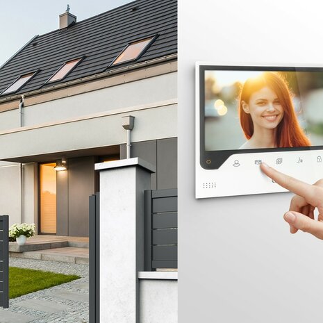 Extel 720308 bedrade intercom met camera + app deur en poortopener