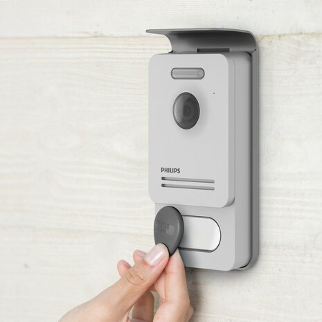 Philips WelcomeEye Connect Pro Wi-Fi intercom met camera + scherm RFID-badge