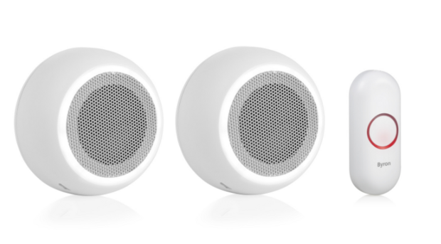 Byron DBY-23514 draadloze deurbel met plug-in en batterij ontvangers
