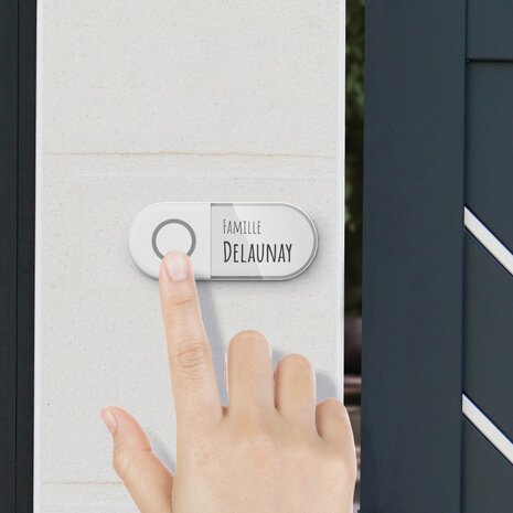 Avidsen Sona-T Plug-In draadloze deurbel met flitslicht op netstroom belknop
