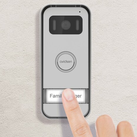 Avidsen Elia Smart 112292 slimme bedrade intercom met camera + app verlicht naamplaatje