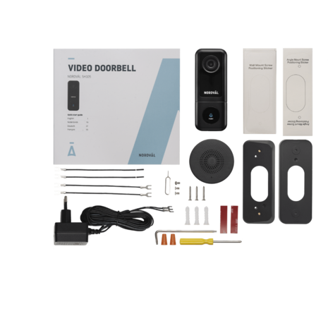 Nordväl SH105 slimme video deurbel 64GB + ontvanger in doos