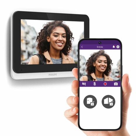 Philips WelcomeEye AddScreen 7 inch scherm app