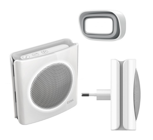 Extel diBi kit white draadloze deurbel met 2 ontvangers 081745