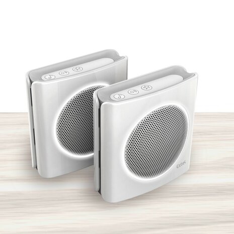 Extel diBi kit white draadloze deurbel met 2 ontvangers 081745 op vloer
