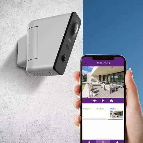 Philips WelcomeEye View Wi-Fi buitencamera FULLHD 2K camera met via app te zien