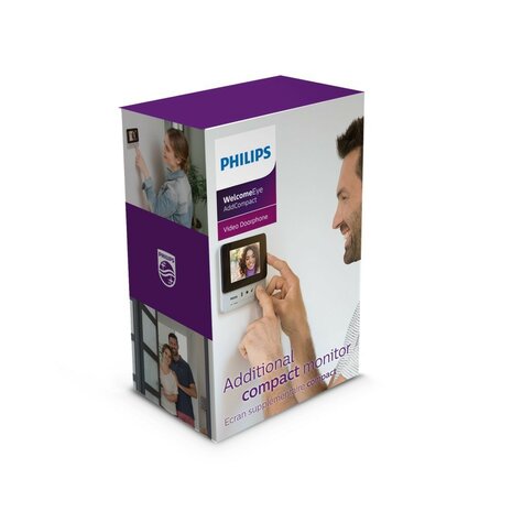 Philips WelcomeEye Addcompact 4.3 inch scherm doos