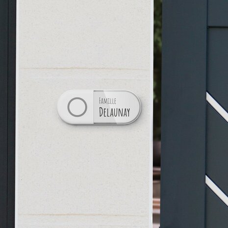 Avidsen Sona-T Battery draadloze deurbel met flitslicht op batterijen beldrukker