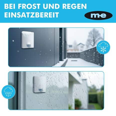 M-E BELL-8021 draadloze bewegingsmelder voor buiten met batterij ontvanger - 300 meter bereik zender