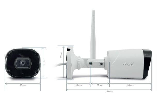 Avidsen 127052 HomeCam WR Wifi IP-buitencamera met nachtzicht