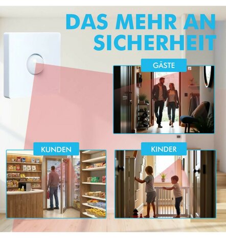 M-E BELL-8121 draadloze bewegingsmelder 300 meter bereik met batterij ontvanger