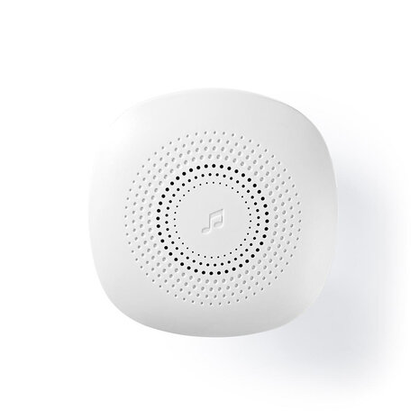 Nedis DOORBK240CWT kinetische draadloze deurbelset wit ontvanger