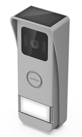 Avidsen 112296 Elia Solar Wave draadloze intercom met camera met scherm op zonne-energie