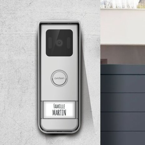 Avidsen 112296 Elia Solar Wave draadloze intercom met camera met scherm op zonne-energie