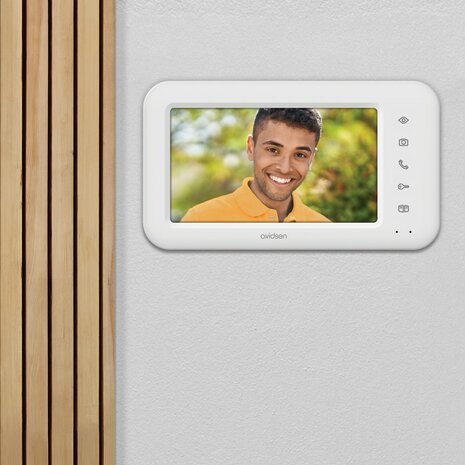 Avidsen 112296 Elia Solar Wave draadloze intercom met camera met scherm op zonne-energie