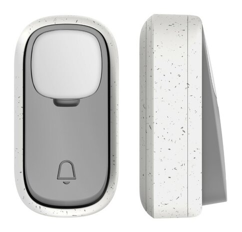 Avidsen 102502 draadloze en kinetische deurbel bamboe met usb-ontvanger beldrukker