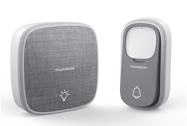 Thomson 513134 draadloze deurbel met kinetische knop en batterij ontvanger