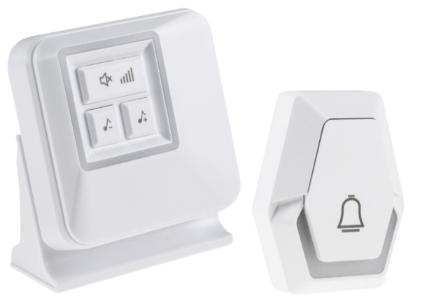 Pilota Porta draadloze deurbel 400 meter bereik op batterijen + flitslicht