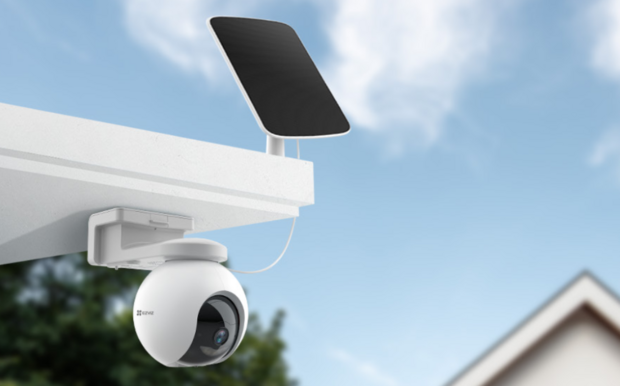 Ezviz HB8 eLife 2K+ oplaadbare batterijgevoede draaibare wifi-camera voor buiten met zonnepaneel