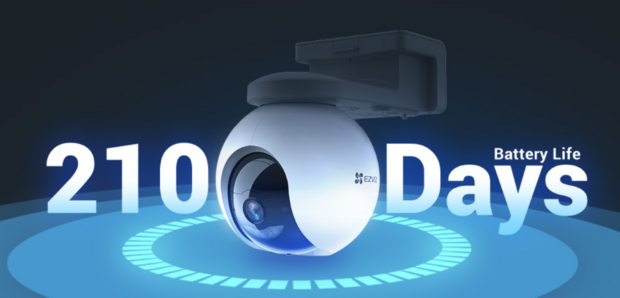 Ezviz HB8 eLife 2K+ oplaadbare batterijgevoede draaibare wifi-camera voor buiten