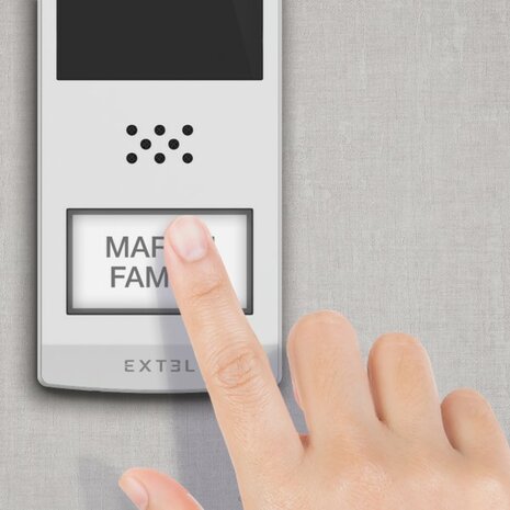 Extel Wave 2 draadloze Wi-Fi intercom met camera + 7 inch scherm deurstation closeup