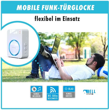 M-E BELL-521-RX draadloze deurbelontvanger op batterijen