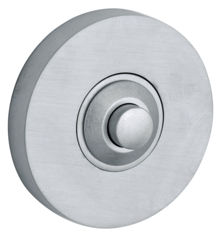 Artitec 94792 beldrukker rond messing mat chroom