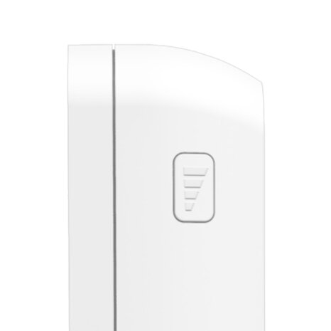 Byron DBY-22324 draadloze deurbel met twee ontvangers zijkant ontvanger volumeknop