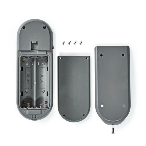 Nedis SmartLife WIFICDP20GY videodeurbel zwart achterzijde