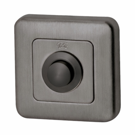 Studio Mariani Qbe beldrukker vierkant pvd gun metal